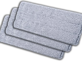 CleanZoom, Flat mop, Replacement Pad, Microfiber, Washable Pad, 3 Pack