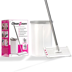 CleanZoom Flat Mop and Bucket 
