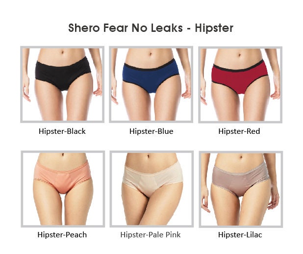 Shero LeakProof Hipster Period Underwear, Odor Control & Moisture