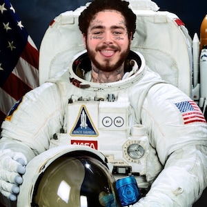 Retrato de Post Malone y la NASA