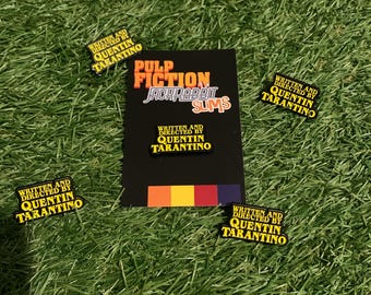 Written and directed by Quentin Tarantino pin badge