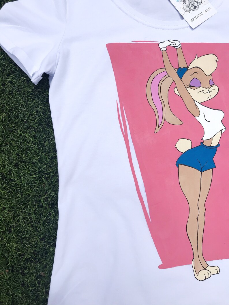 Lola Bunny cute disney shirts bunny rabbit print hand | Etsy