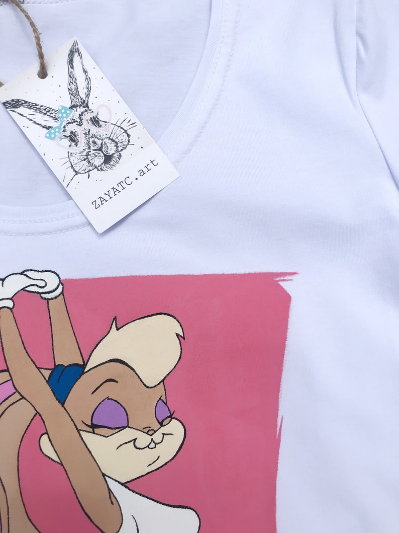 Lola Bunny cute disney shirts bunny rabbit print hand | Etsy