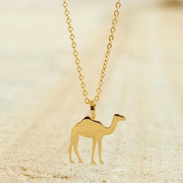 Camel Necklace // 18K Gold Plated // animal pendant // No Colour Change // Lifetime Warranty
