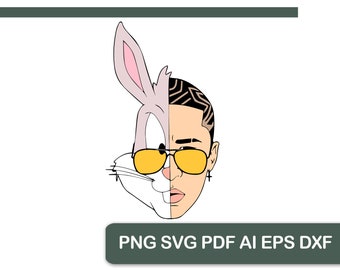 Download Bad bunny svg | Etsy