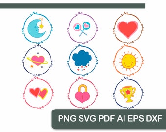 Care Bears Svg Etsy