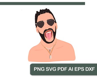 Download Bad bunny svg | Etsy