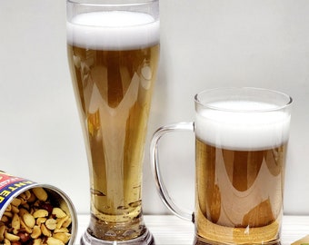 Fake Beer: Acrylic Pilsner or Sports Mug - Bar Display Prop