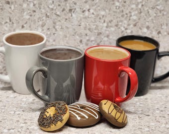 Faux Coffee Cup: Decorative Prop, Choose Your Mug Color