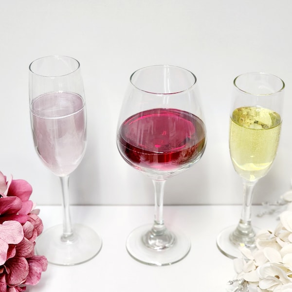 Faux Red Wine, White Wine and Pink Champagne