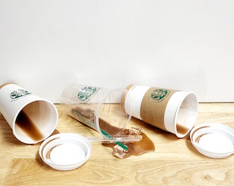 Faux Coffee Spill/ You Choose the Brand