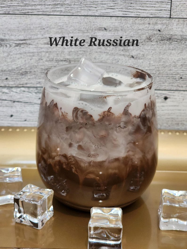 Fake White Russian Drink / Stage Prop / Photo Prop / Decoration Etsy
