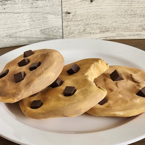 Fake Chocolate Chip Cookies: Santa&#39;s Plate Decor