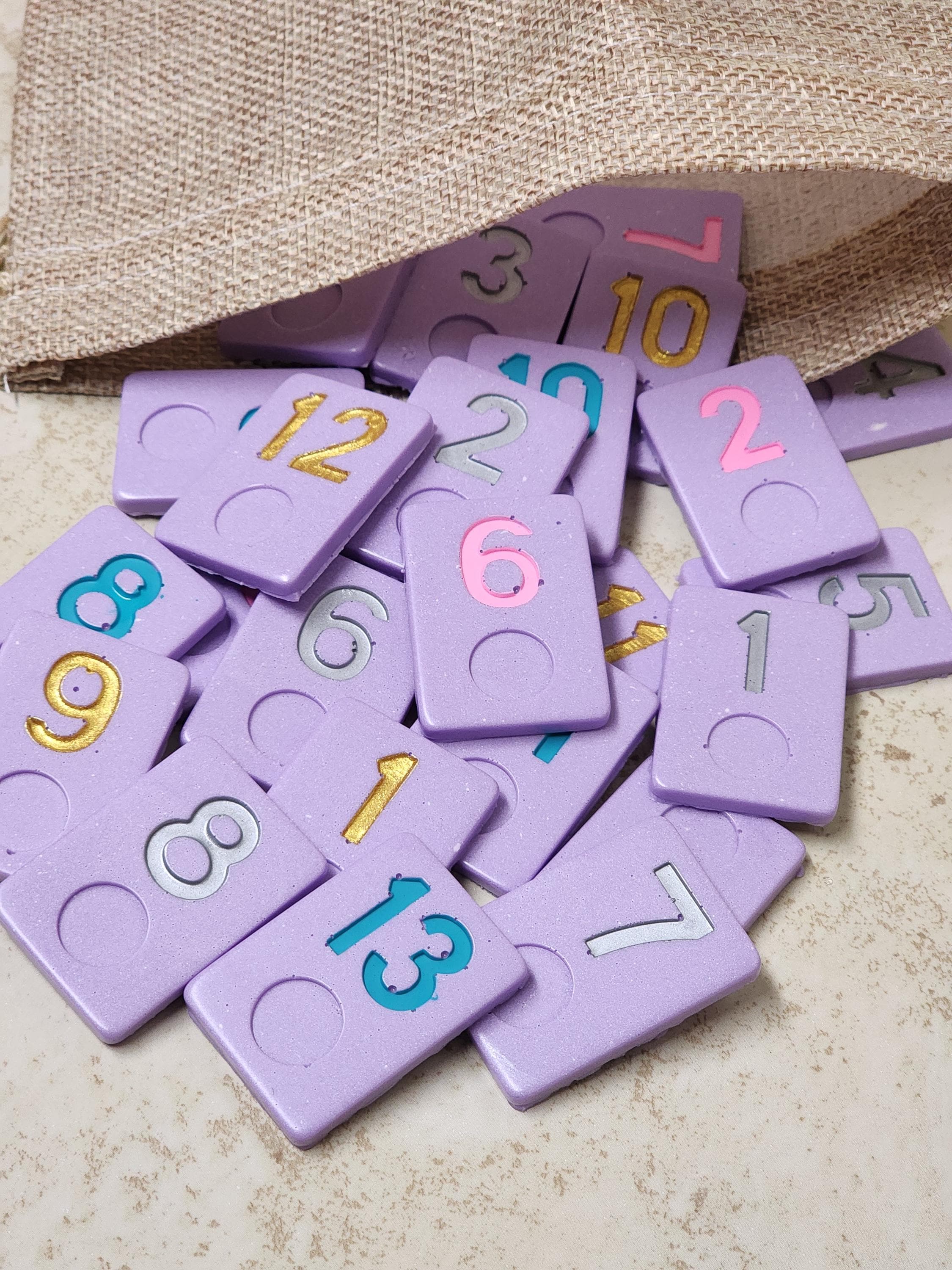 Custom Rummikub Set: Lilac Tiles, Personalized Colors, 4-8 Player - Etsy