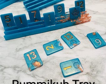 Custom Rummikub or Domino Tray, Pick Your Colors
