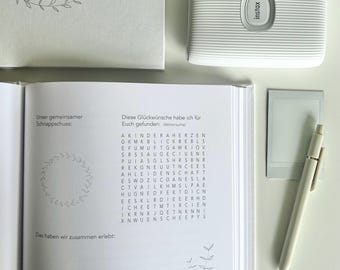 GÄSTEBUCH HOCHZEIT zum ausfüllen, Freundebuch, Hochzeitsfreundebuch, Freundebuch, Hochzeitsfreunde, Hochzeitsgästebuch zum ausfüllen