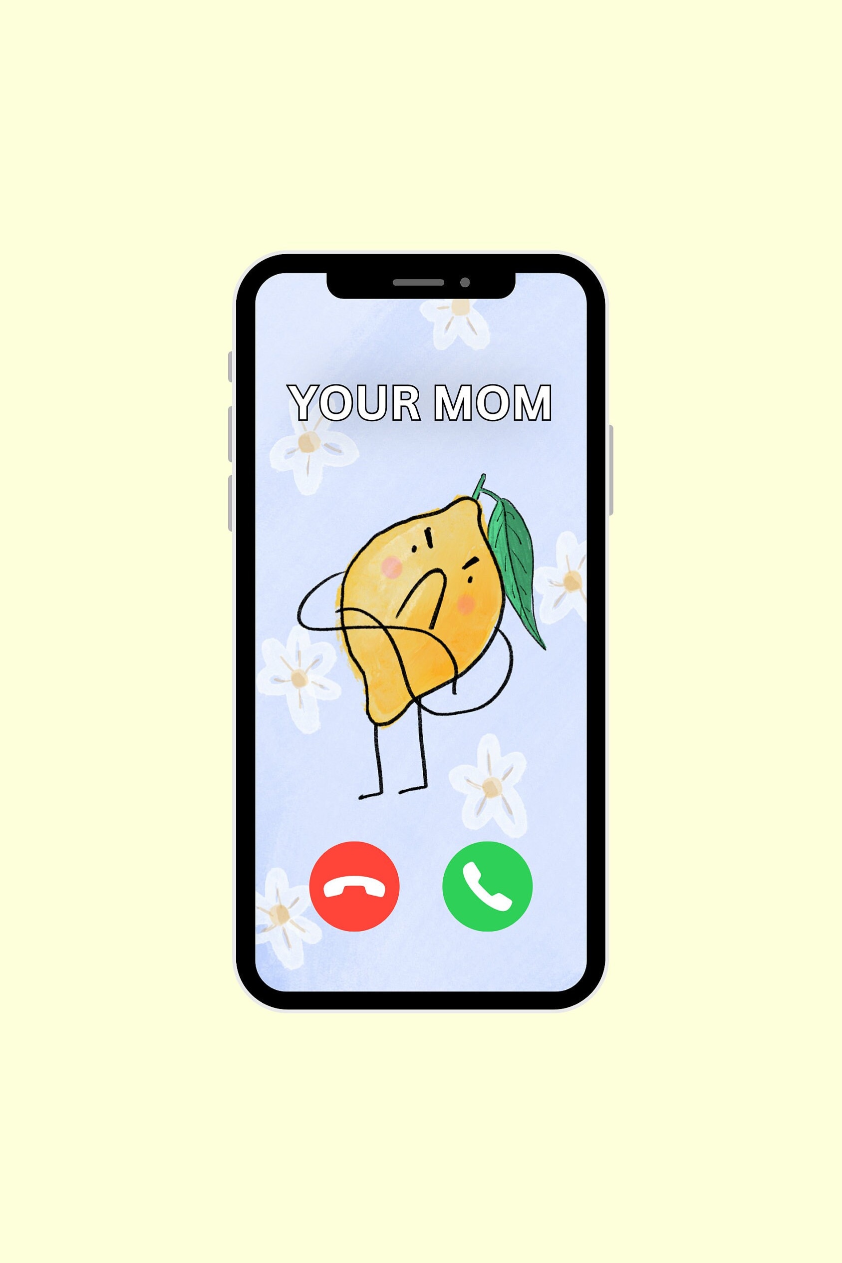 Grumpy Lemon Grumpy Lemon | Iphone, Android Wallpaper | Digital Download | Doodle ...