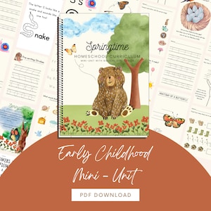 Mini unidad de estudio de PRIMAVERA en formato PDF / Actividades de primavera / Ciencias / Escritura a mano / Material imprimible para la educación en el hogar / La letra S / DESCARGA INSTANTÁNEA