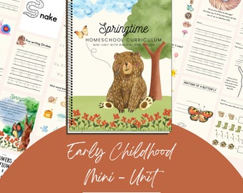 SPRING Mini Einheits-Studie pdf | Frühlingsaktivitäten | Wissenschaft | Handschrift | Homeschool druckbare | Der Buchstabe S | SOFORTIGER DOWNLOAD