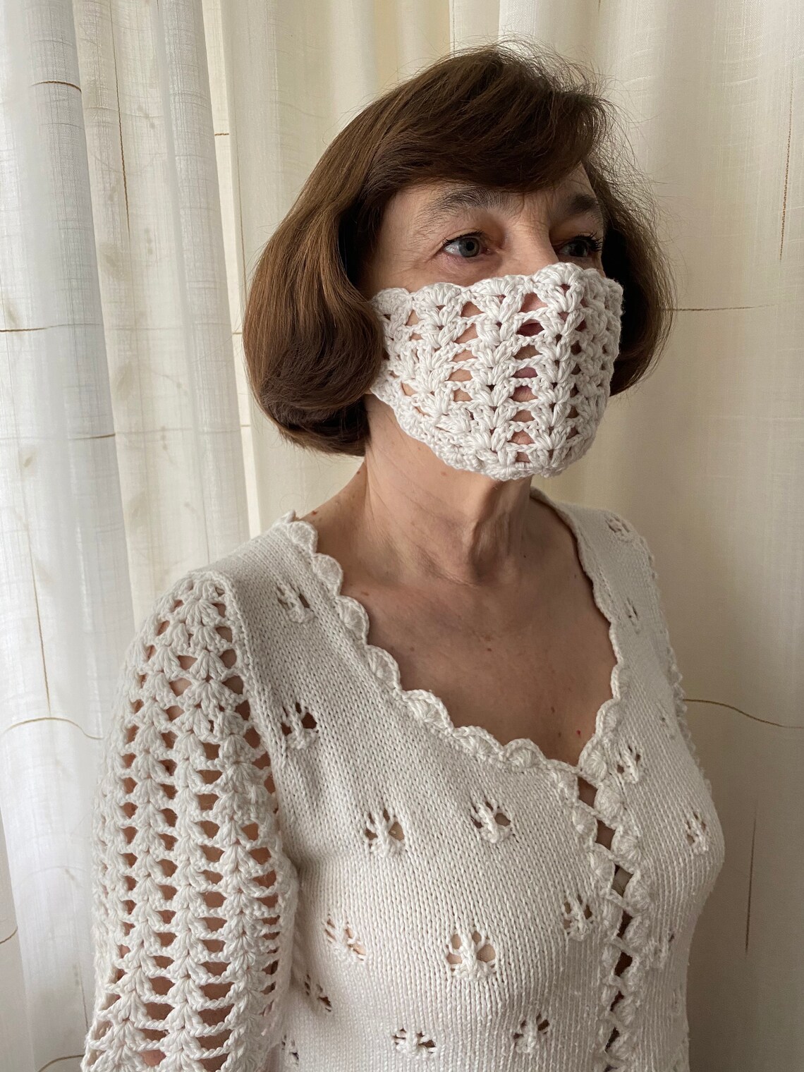 EASY CROCHET Face Mask PATTERN. Pdf Instant Download. Etsy