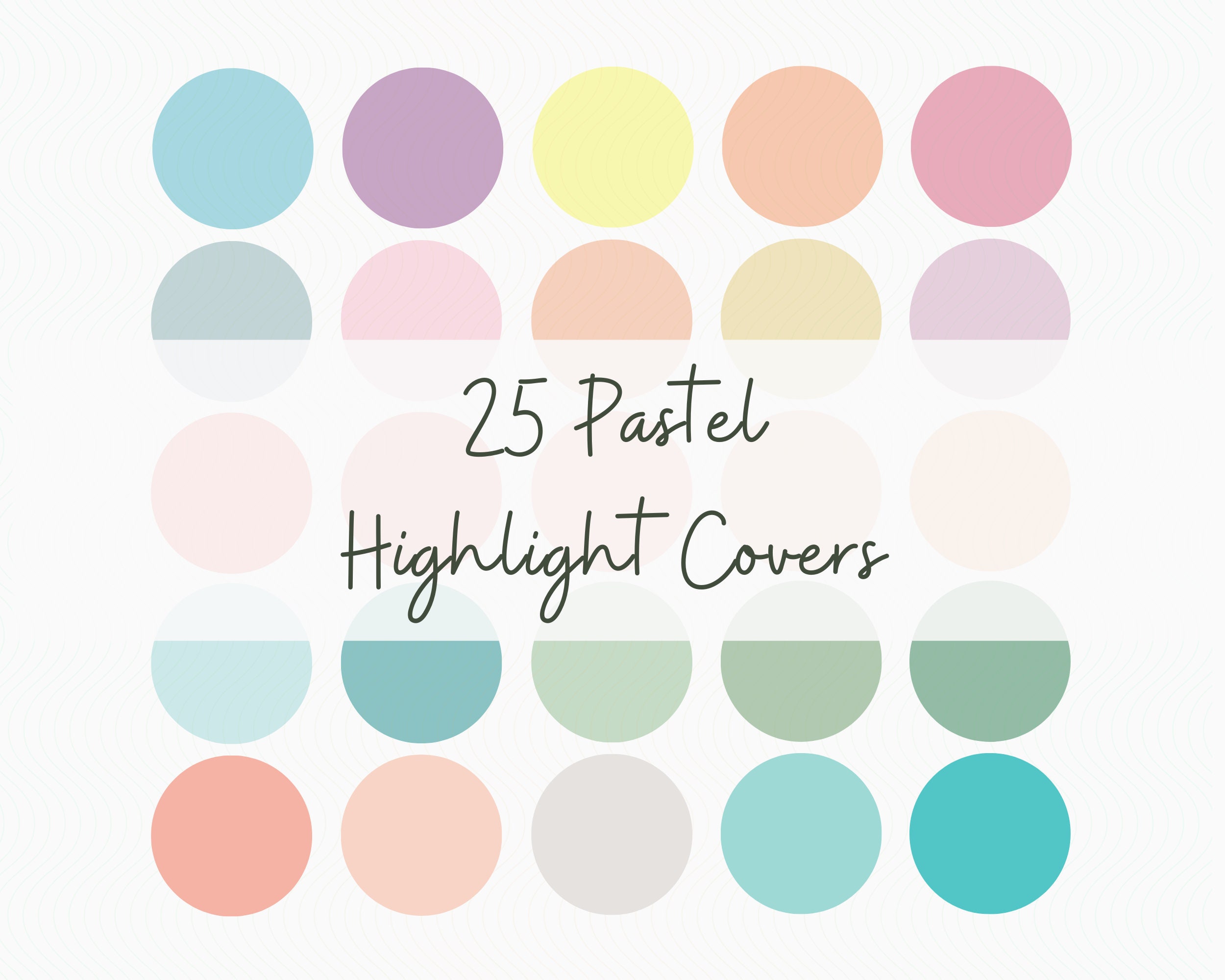 Covers Pastel Highlight Icons | Etsy