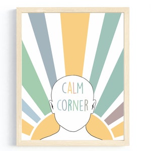Calm Corner, Therapy Office Decor, Boho Classroom Decor, School Counselor, Calm Down Corner