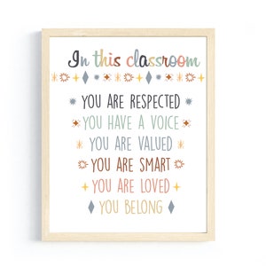 Welcome Back To School Poster, Boho Classroom Decor