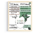 Growth Mindset Poster, Growth Mindset Print, Boho Classroom Decor, School Counselor, Classroom Posters