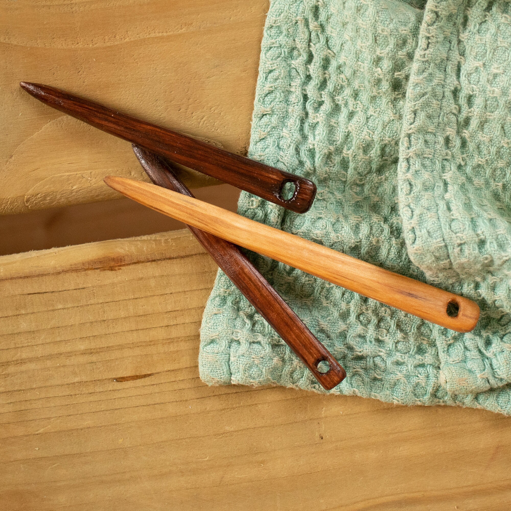 Wooden Nalbinding Needle Set of 3 Made in Leeds Etsy