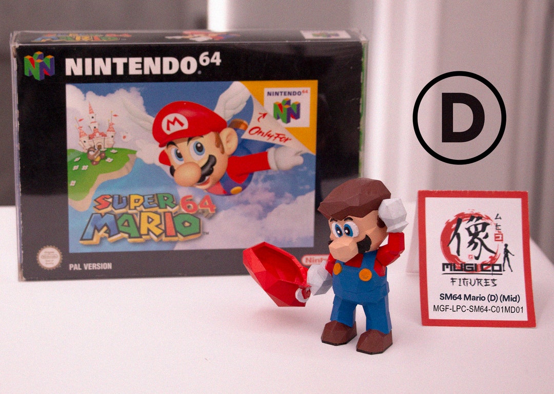 スーパーマリオ64 I 01 マリオ（D）フィギュア（ミッドサイズ