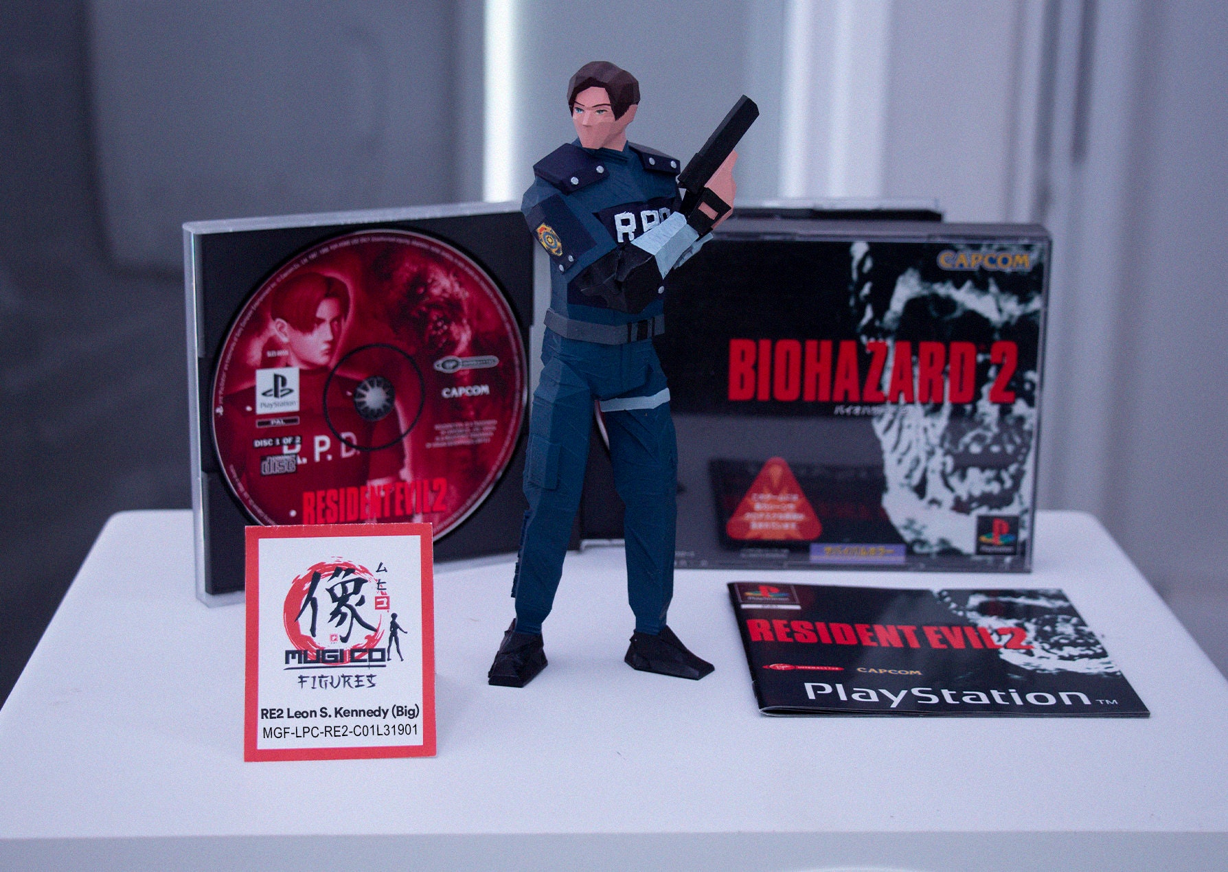 Re2 01 Leon S Kennedy A Figure Big Size Resident Evil 2 Etsy Singapore