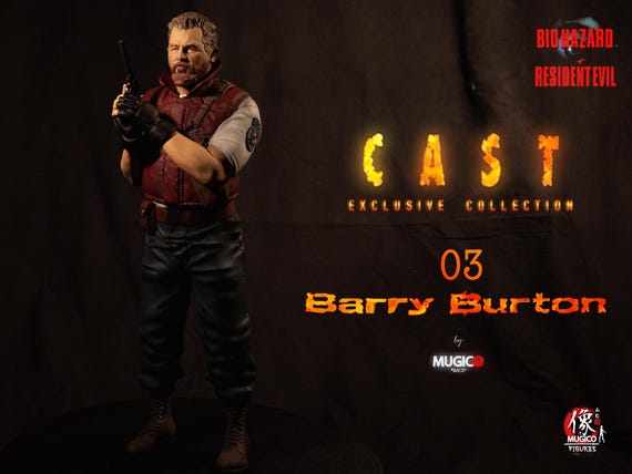 バイオハザード ポストカード バリー・バートン 当時品 レア RE1 キャスト - 03 グレッグ・スミス バリー・バートン役 [バイオ
