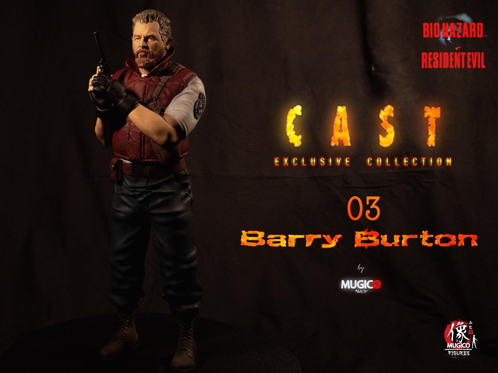 バイオハザード ポストカード バリー・バートン 当時品 レア RE1 キャスト - 03 グレッグ・スミス バリー・バートン役 [バイオ