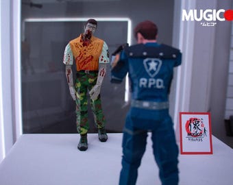 RE2 01 ブラッド・ヴィッカース ゾンビ(A) フィギュア(ビッグサイズ