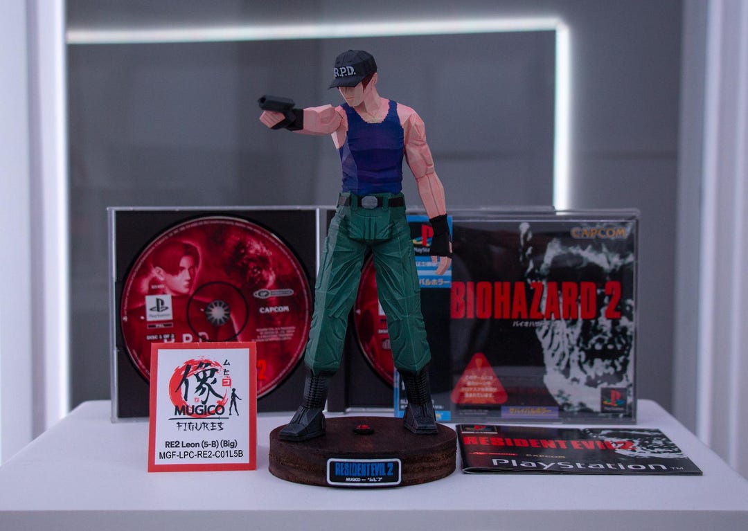 RE2 01 Leon S. Kennedy (5-B) Figure (big Size) [RESIDENT