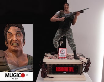 RE1スペシャル - 「アートカバーガイ」（クリスではありません）（1/5スケール、オンリーサイズ）[バイオハザード1トリビュートフィギュア]