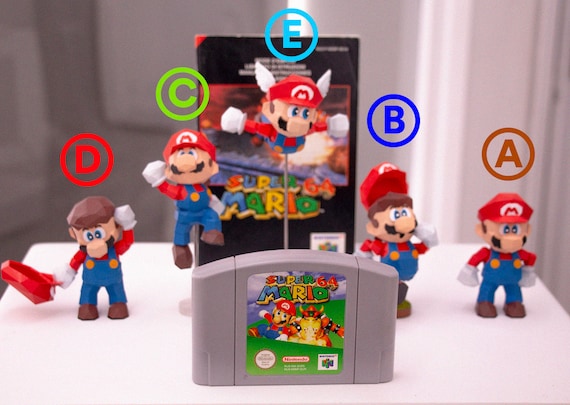 スーパーマリオ64 I 01 マリオ(D)フィギュア(ミッドサイズ スーパーマリオ64 I 01 マリオ(D)フィギュア(ミッドサイズ