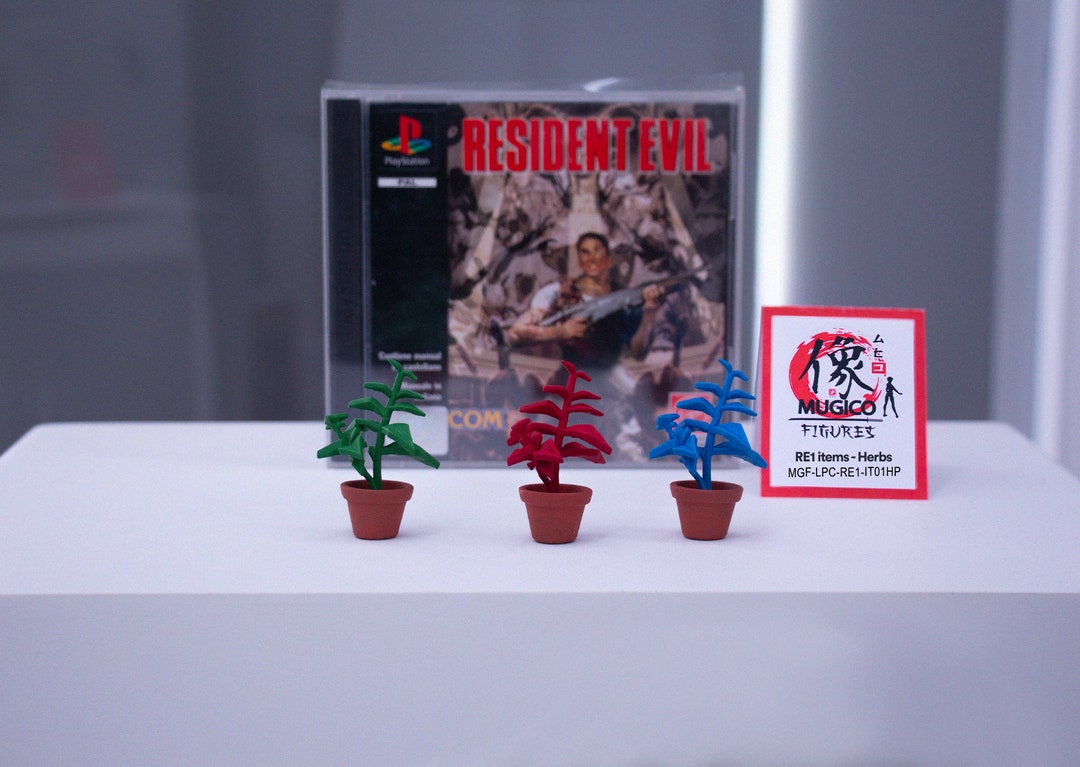 RE1 Items - Herbs (big Size) [RESIDENT EVIL / バイオハザード