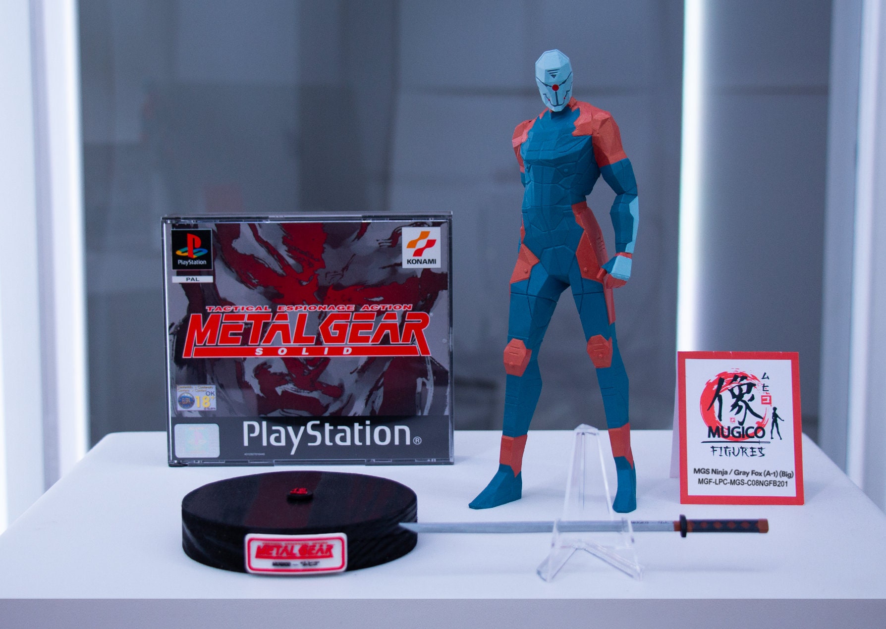 MGS 08 Ninja/gray Fox (A-1) Figure (big Size) [METAL GEAR Solid