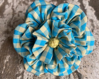 Flower For Dog Collar//Handmade From Upcycled Clothing