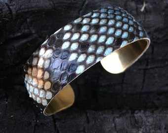 3/4 " genuine python on solid brass