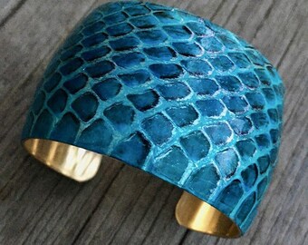 1,5" véritable serpent de mer sur laiton solide