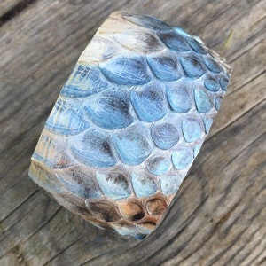 1.5" Genuine python on solid brass image 2