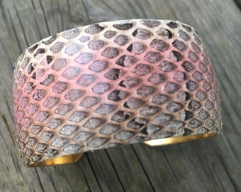 1" Genuine Sea Snake Cuff Bracelet