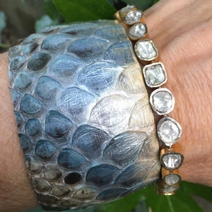 1.5" Genuine python on solid brass image 4