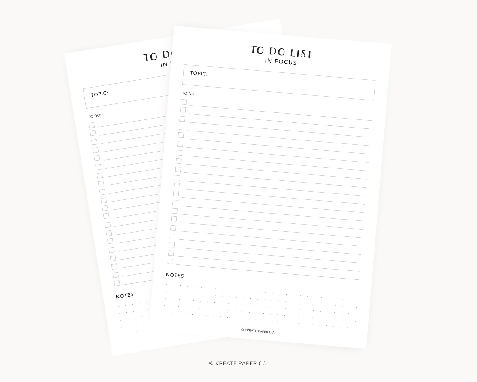 Focused to Do List Notepad to Do List by Topic Daily to Do Etsy