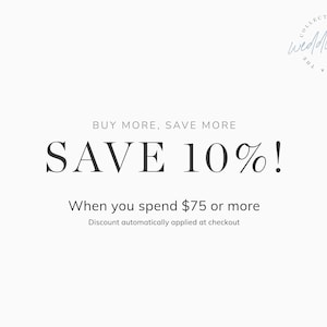 May include: Save 10% off your order when you spend &pound;75 or more. Discount automatically applied at checkout.