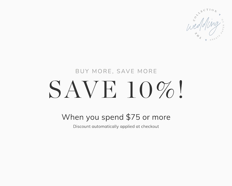 May include: Save 10% off your order when you spend &pound;75 or more. Discount automatically applied at checkout.