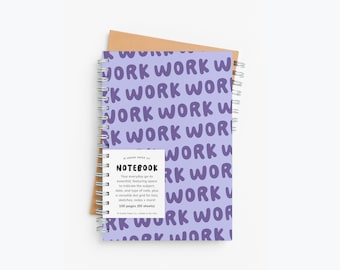 Work Notebook: Soft Cover Spiral Journal, Handmade, Dot Grid, To Do List, Planner, Notes, Sketches, Meeting Notes, Work Notebook, School