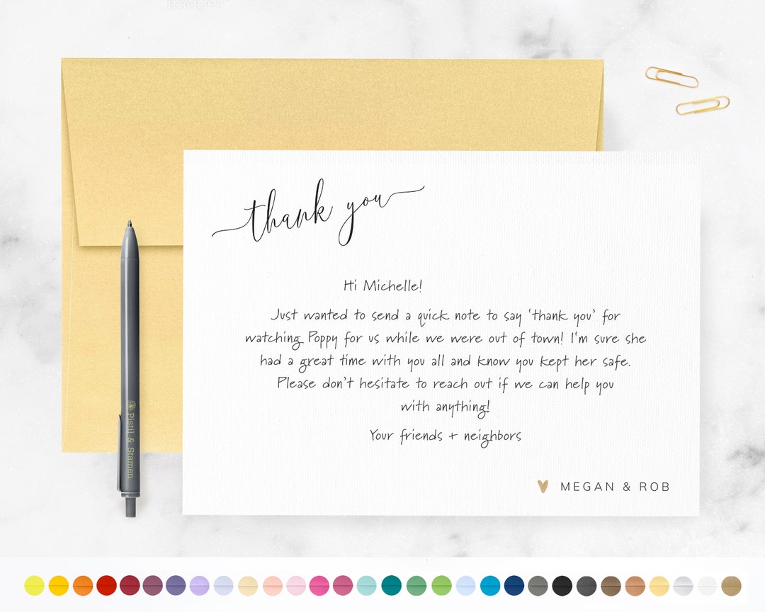 Personalized Note Cards & Envelopes, Custom Stationery, Couples